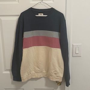 Marine layer tri-color crew neck sweater